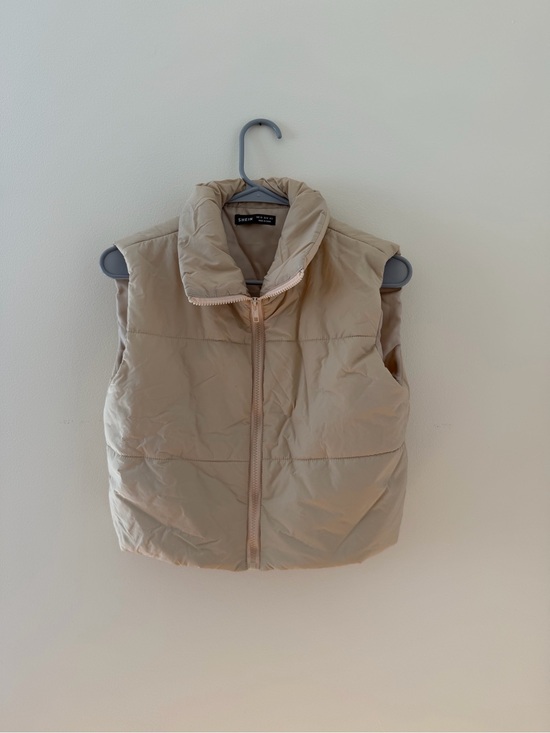 Sleeper Jackets & Blazers - Sleeper Neutral Beige Quilted Puffer Vest